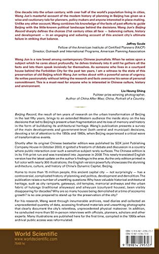 Beijing Record: A Physical and Political History of Planning Modern Beijing,Used