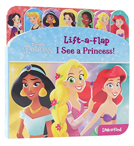 Disney Princess  I See a Princess! LiftaFlap Look and Find Board Book  PI Kids,Used