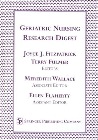 Geriatric Nursing Research Digest,Used
