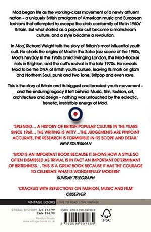 Mod: From Bebop to Britpop, Britain's Biggest Youth Movement,Used