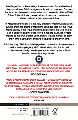 Mod: From Bebop to Britpop, Britain's Biggest Youth Movement,Used