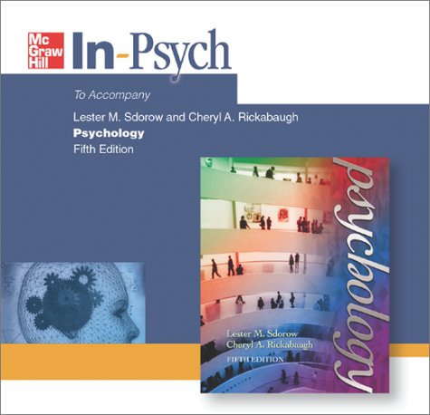 InPsych CDROM for use with Psychology,Used