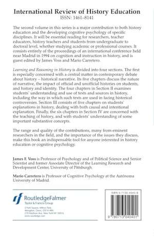 INTERNATIONAL REVIEW OF HISTORY EDUCATION: LEARNING AND REASONING (Woburn Education S.) Volume 2,Used