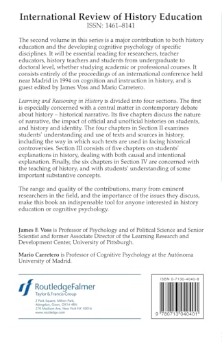 INTERNATIONAL REVIEW OF HISTORY EDUCATION: LEARNING AND REASONING (Woburn Education S.) Volume 2,Used