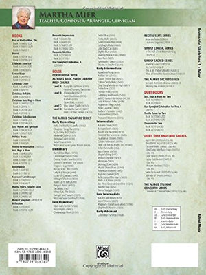 Romantic Sketches, Bk 1: 12 Delightful Solos in Romantic Style for the Early Intermediate Pianist,New