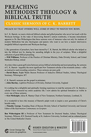 Preaching Methodist Theology and Biblical Truth: Classic Sermons of C. K. Barrett,Used