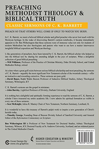 Preaching Methodist Theology and Biblical Truth: Classic Sermons of C. K. Barrett,Used