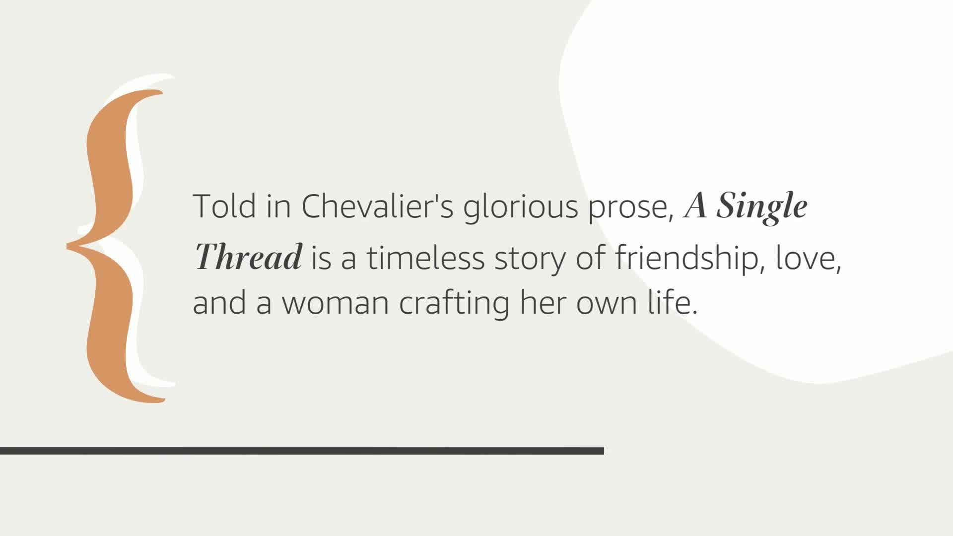 A Single Thread: A Novel