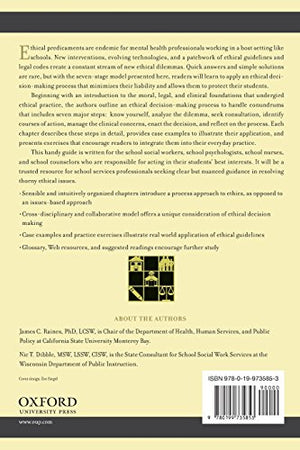 Ethical Decision Making in School Mental Health (SSWAA Workshop Series),Used