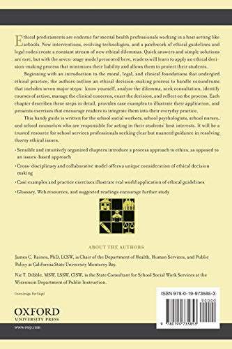 Ethical Decision Making in School Mental Health (SSWAA Workshop Series),Used
