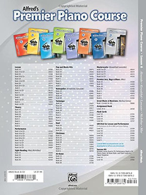 Premier Piano Course Lesson Book, Bk 6: Book & CD (Premier Piano Course, Bk 6),Used