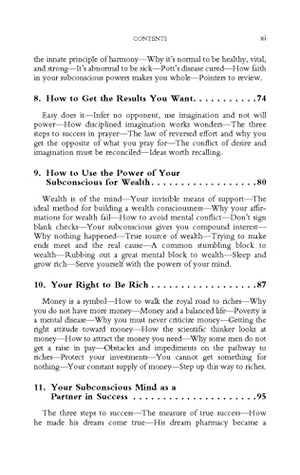 The Power of Your Subconscious Mind (Dover Empower Your Life),Used