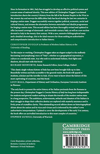 A Concise History of Italy (Cambridge Concise Histories),New