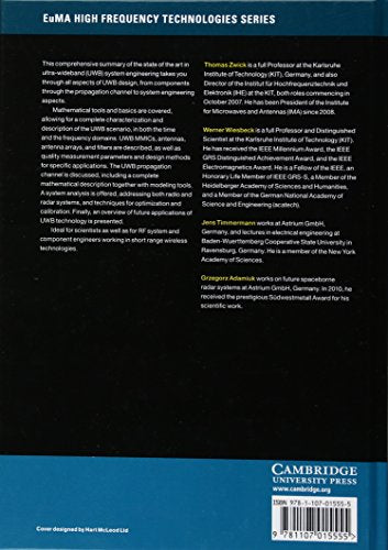 Ultrawideband RF System Engineering (EuMA High Frequency Technologies Series),Used