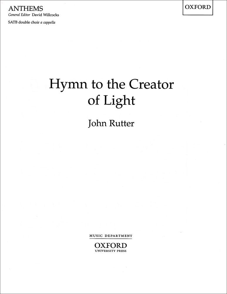 Hymn to the Creator of Light,Used