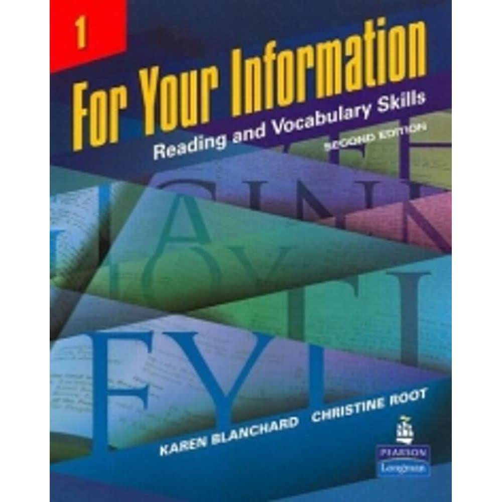 For Your Information 1: Reading And Vocabulary Skills, 2Nd Edition,New