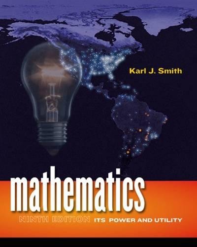 Mathematics: Its Power and Utility (Available 2010 Titles Enhanced Web Assign),Used