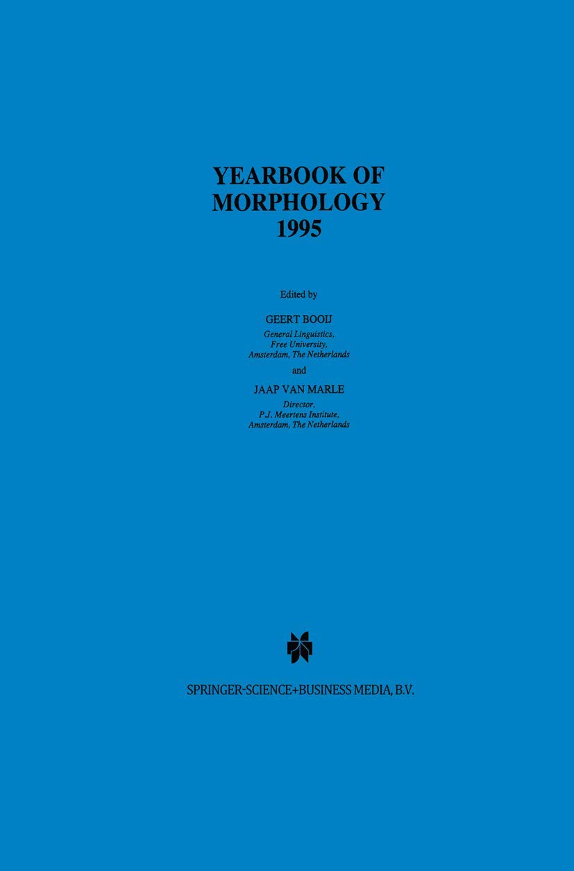 Yearbook of Morphology 1995,Used