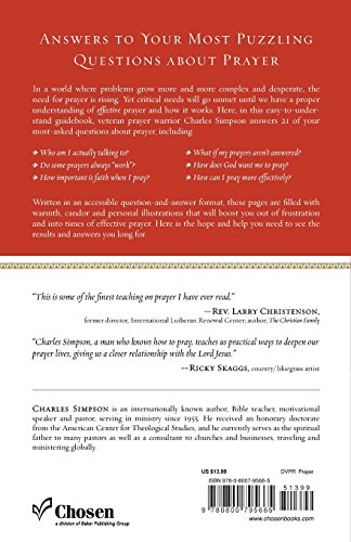 Straight Answers to 21 Honest Questions about Prayer,Used
