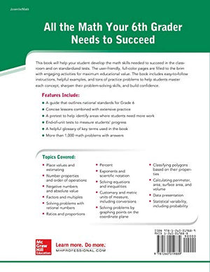 McGrawHill Education Math Grade 6, Second Edition,Used