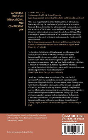 Capitalism As Civilisation: A History of International Law (Cambridge Studies in International and Comparative Law, Series Numbe,Used