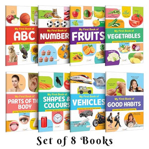 My First Picture Book Collection For Early Learning : Early Learning Picture Book Collections, Essential Book With 8 Topics, Gift For Kids