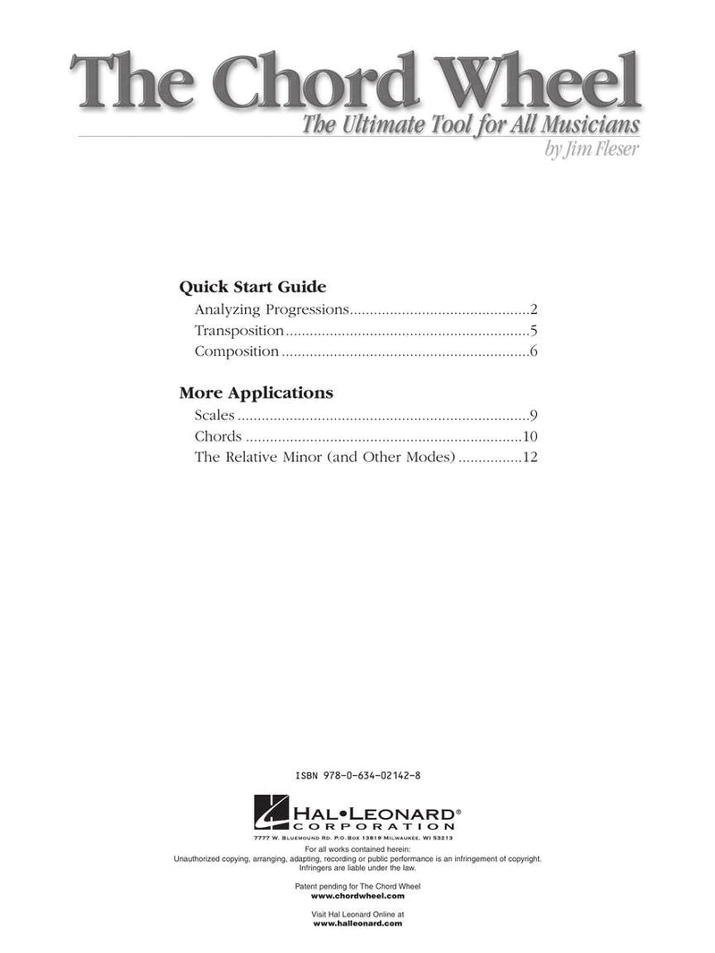 The Chord Wheel: The Ultimate Tool for All Musicians,New