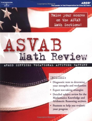 Asvab Math Review, 1St Ed (Arco Military Test Tutor),Used
