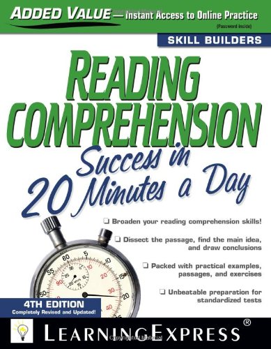 Reading Comprehension Success in 20 Minutes a Day (Skill Builders),Used