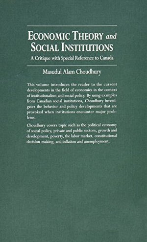 Economic Theory and Social Institutions,Used