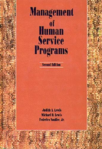 Management of Human Service Programs,Used