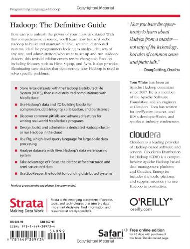Hadoop: The Definitive Guide,Used