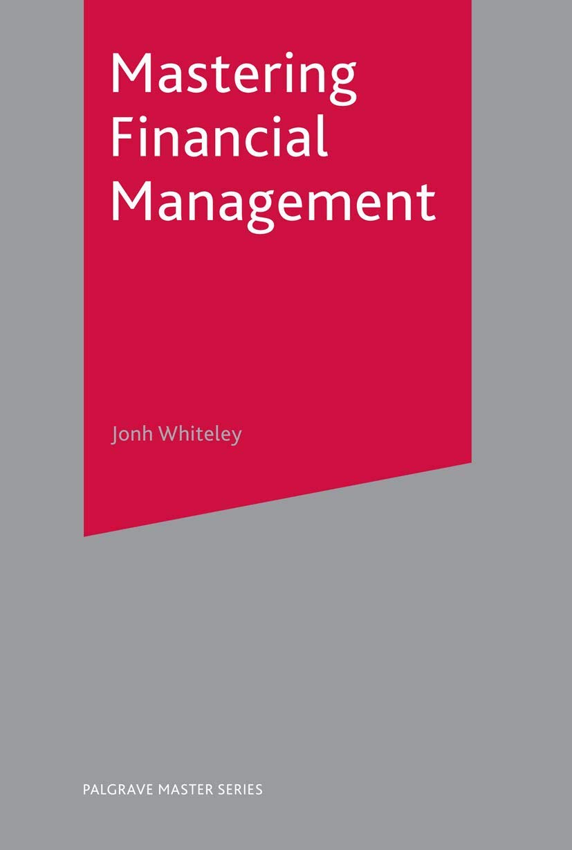 Mastering Financial Management (Master Series (Business), 10),Used