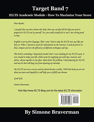 Target Band 7: IELTS Academic Module  How to Maximize Your Score (Third Edition),Used