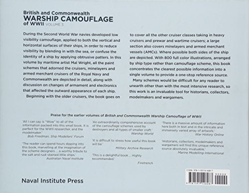 British And Commonwealth Warship Camouflage Of Wwi: Volume 3: Cruisers And Minelayers (Volume 3)
