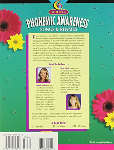 Spring Phonemic Awareness Songs & Rhymes,New