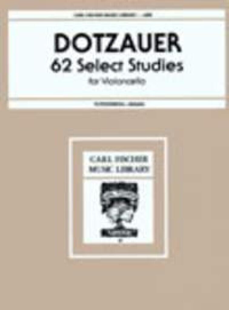L455  62 Select Studies for Violoncello Book 1  Dotzauer (VIOLONCELLE),Used