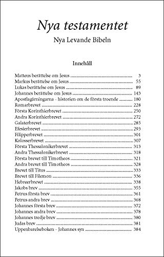 Levande Bibeln, Swedish New Testament, Paperback: Nya Testamentet (Swedish Edition),Used