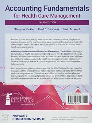 Accounting Fundamentals for Health Care Management,Used