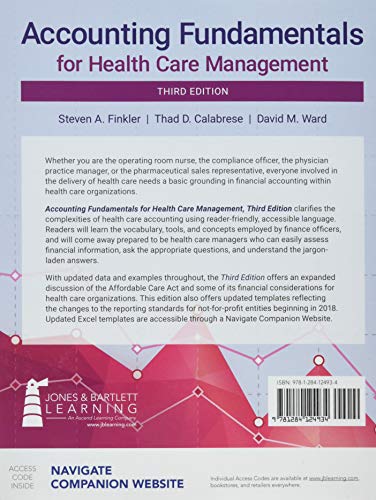 Accounting Fundamentals for Health Care Management,Used