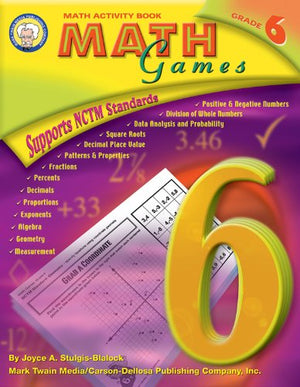 Mark Twain  Math Games, Grade 6,Used