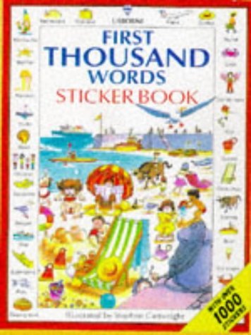 First Thousand Words Sticker Book (Picture Word Books Series),Used