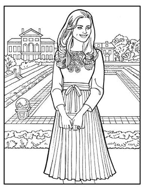 Kate, the Duchess of Cambridge Royal Fashions Coloring Book (Dover Fashion Coloring Book),Used