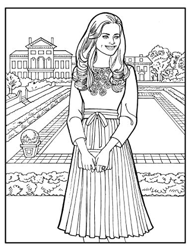 Kate, the Duchess of Cambridge Royal Fashions Coloring Book (Dover Fashion Coloring Book),Used