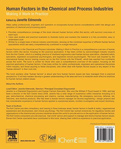 Human Factors in the Chemical and Process Industries: Making it Work in Practice,Used