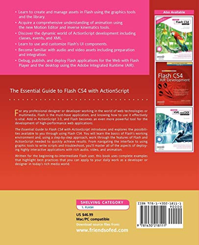 The Essential Guide to Flash CS4 with ActionScript,Used