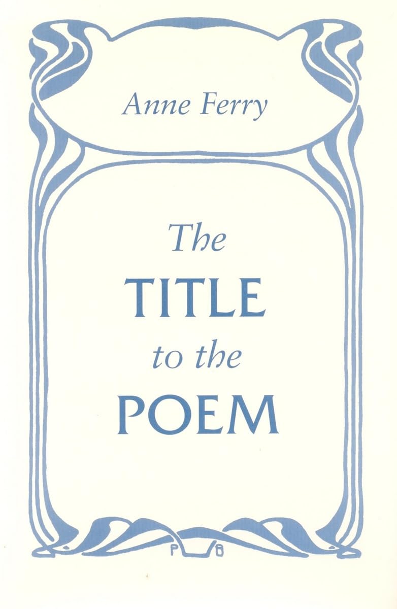 The Title To The Poem,Used