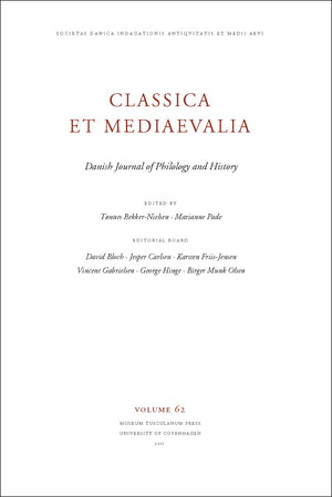 Classica Et Mediaevalia Volume 62: Danish Journal Of Philology And History (Volume 62),Used