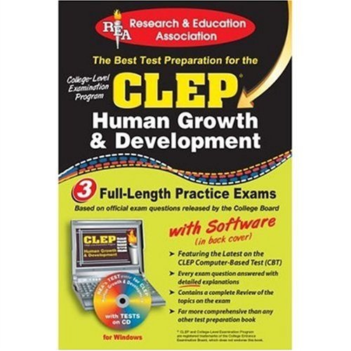 CLEP Human Growth & Development w/ CD (REA)  The Best Test Prep for the CLEP (Test Preps),Used