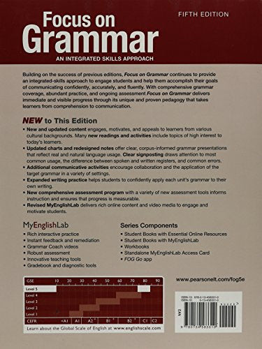 Focus On Grammar 5 With Essential Online Resources (5Th Edition)-new